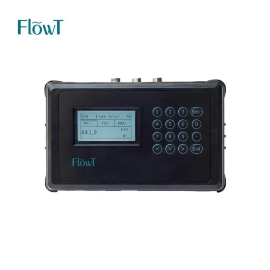 Handheld FT221 River Water Flow Meter Ultrasonic Flowmeter Portable Outside Clamping Handheld Flow Meter